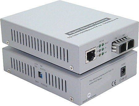 10/100/1G to 1G MM SC 850nm Media Converter GE-C100ZSC-202